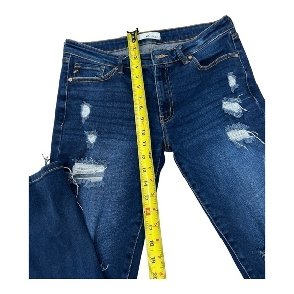 KanCan Estilo Mid Rise Distressed Skinny Jeans for Women Size 28 - Picture 8 of 13